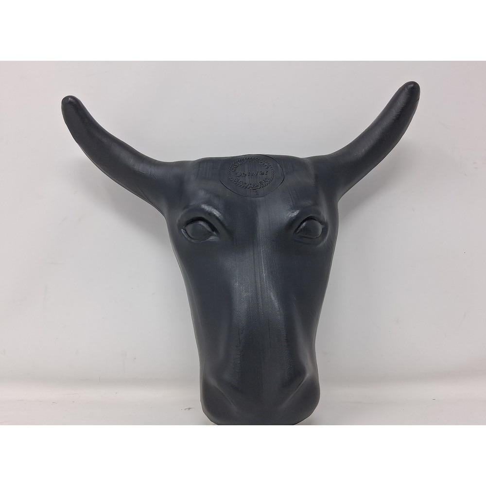 Colorado Saddlery Jr Steer Head Roping Dummy Black Plastic 14-31 11in Horns. Y - Picture 1 of 11